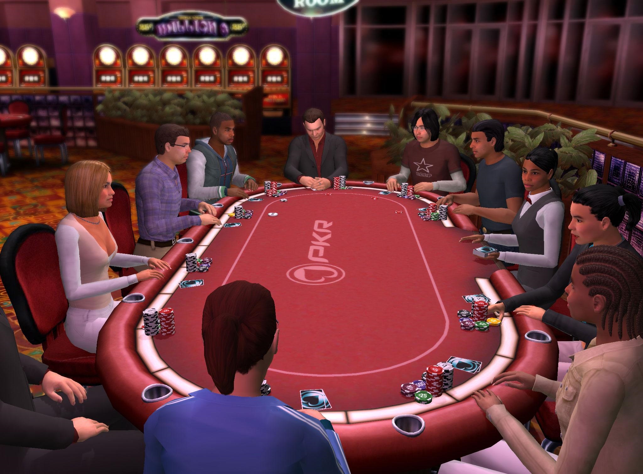 Poker spielt